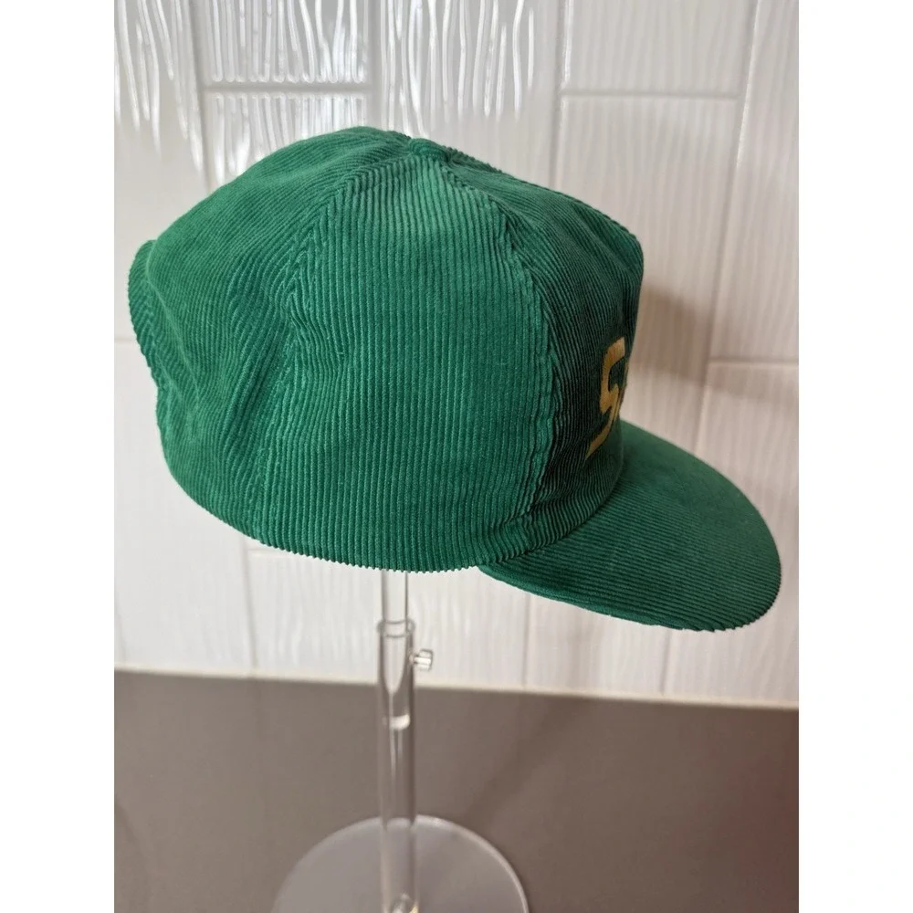 Vintage Salem Cigarettes Green Corduroy Snapback Hat Cap Promo 80-90s Gold Medal